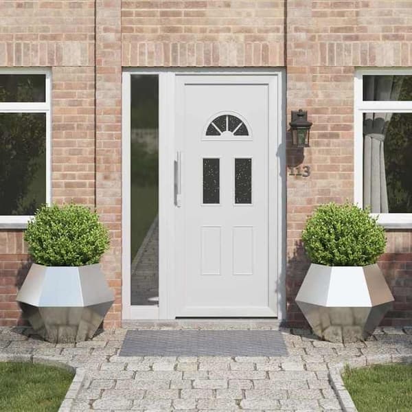 Jardinière - MAISON EXCLUSIVE - 75 x 75 x 60 cm - Galvaniseret stål - Sæt af 2 - Rektangulær Silver