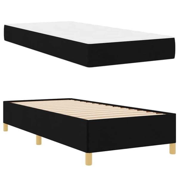 Maison Exclusive - Sängram Svart 90 x 200 cm tyg