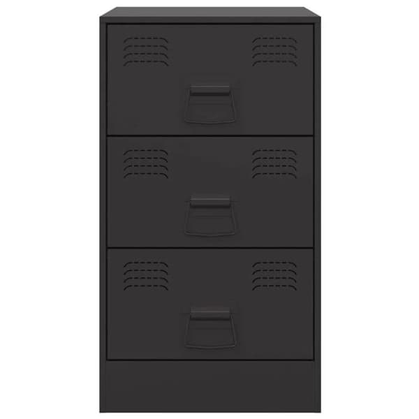 Maison Exclusive - Sängbord 2 st svart 34,5x39x62 cm stål