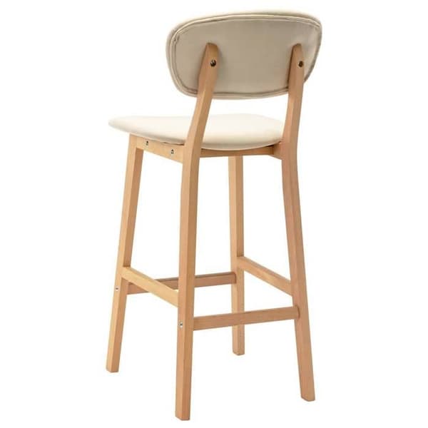 Maison Exclusive - Barstolar set om 2 kräm tyg Grädde