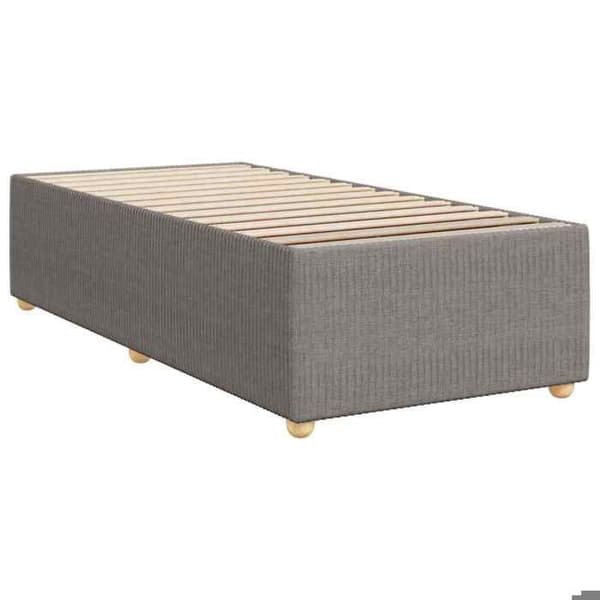 Sengestel - EKSKLUSIV HUS - 80x200 cm - Taupe - Polyesterstof - Lamelseng Mol