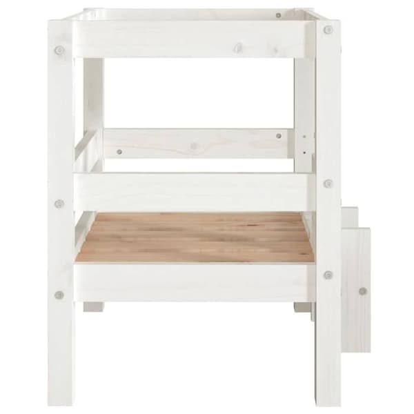 Maison Exclusive - Hundsäng Vit 55,5x53,5x60 cm Solid furu