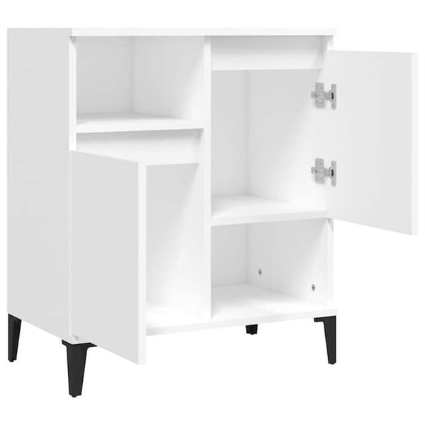 Maison Exclusive - Buffé Vit 60x35x70 cm Ingenjörsträ