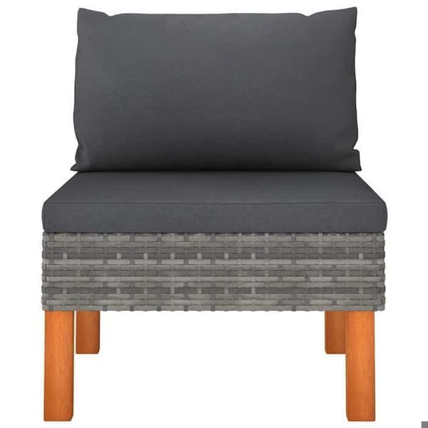 Maison Exclusive - Centrala soffbord 3 st Flätad resin och eucalyptus trä