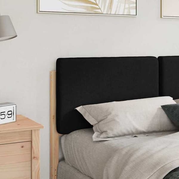 Maison Exclusive - Ruskea ja musta pääty 135 cm massiivipuusta brun