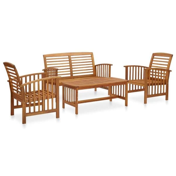 Maison Exclusive - Havegruppe 4 stk Solid akacietræ