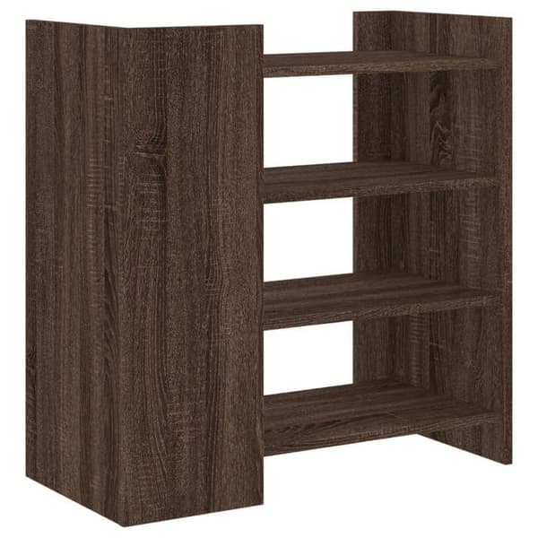 Maison Exclusive - Buffé ek brun 73,5x35x75 cm ingenjörsträ
