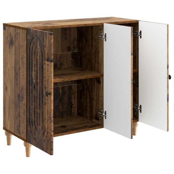 Maison Exclusive - Buffé i gammalt trä 89 x 34,5 x 80 cm Ingenjörsträ