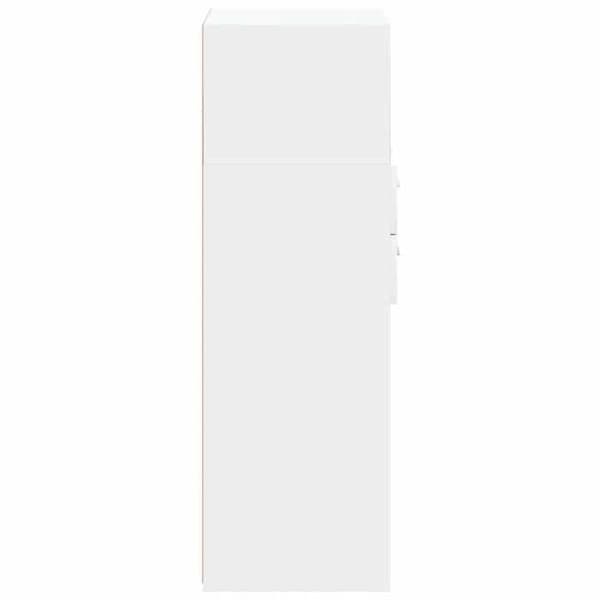 Maison Exclusive - Buffé hög vit 30x42,5x124 cm ingenjörsträ