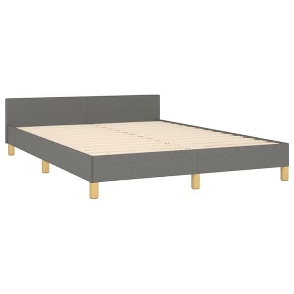 Maison Exclusive - Sengebund uden madras grå 140x200 cm stof