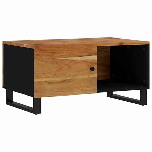Maison Exclusive - Soffbord 80x50x40 cm i solid akaciaträ och ingenjörsträ