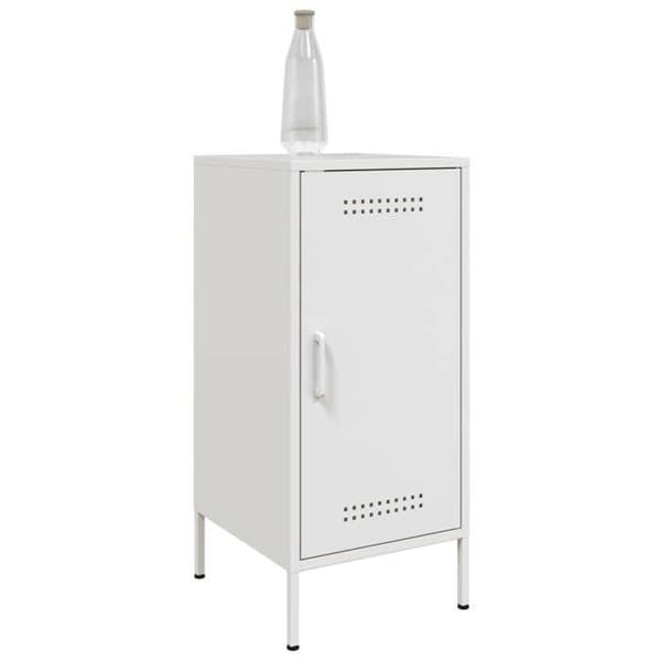 Maison Exclusive - Bufféer 2 st vit 36x39x79 cm stål