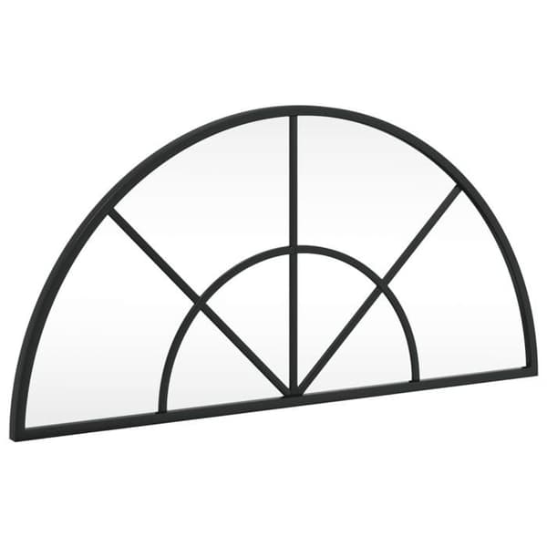 Maison Exclusive - Svart väggspegel 60x30 cm järnbåge