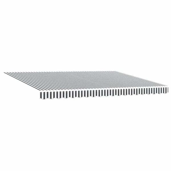 Maison Exclusive - Fällbart tak i antracit och vitt 4,5x3 m tyg/aluminium