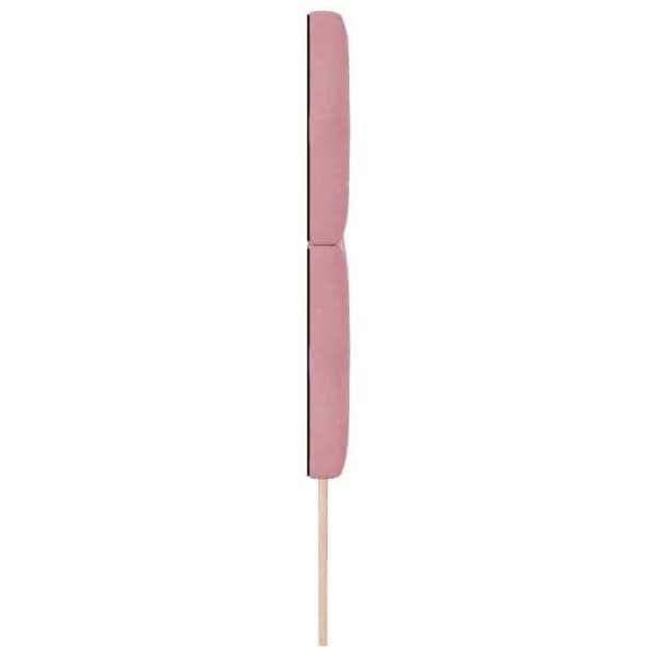 Maison Exclusive - LED-hovedgærde med rosa LED-strips 200 cm Velour