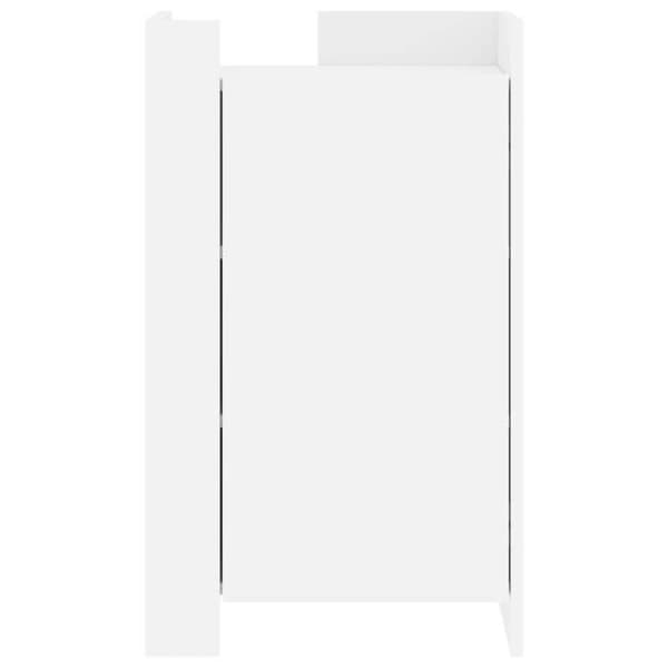 Maison Exclusive - Hvidt buffet 45x35x75 cm ingeniørtræ Vit