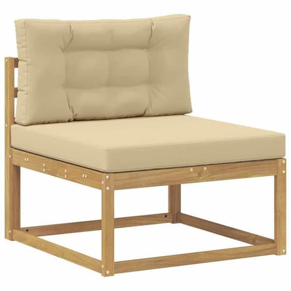 Maison Exclusive - Sofa til udendørs brug i hvid polyester Vit