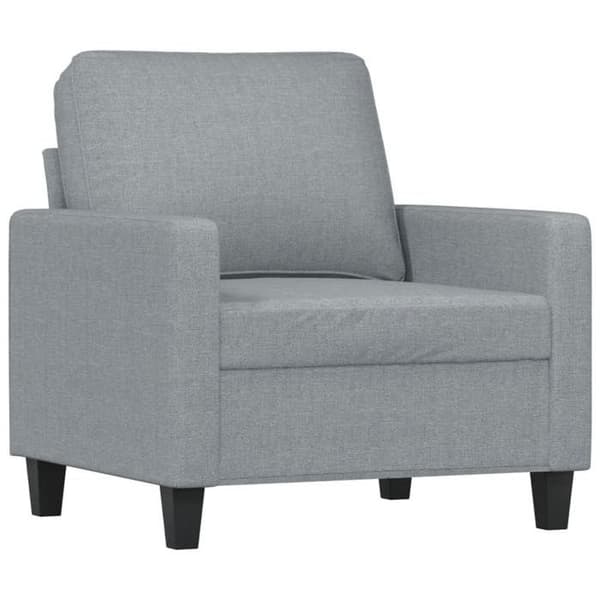 Maison Exclusive - 4-osainen sohvasetti tyynyillä, vaaleanharmaa kangas