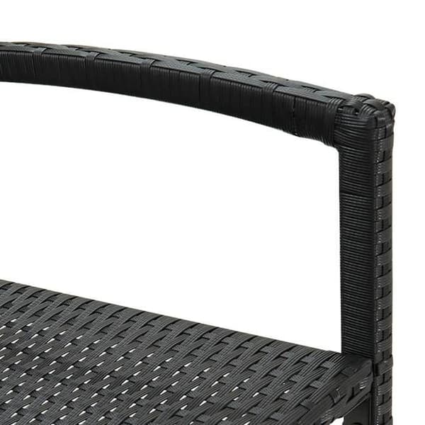 Maison Exclusive - 2 kpl mustia punottuja baarijakkaroita