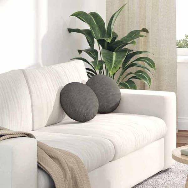 Pyöreä istuintyyny - EXCLUSIVE KOTI - Ø30 cm - Kammattu sametti - Polypropeenipohja - Polyesteritäyte