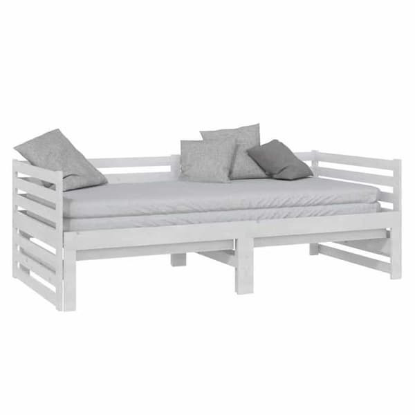 Maison Exclusive - Sovesofa uden madras hvid 2x(90x200) cm