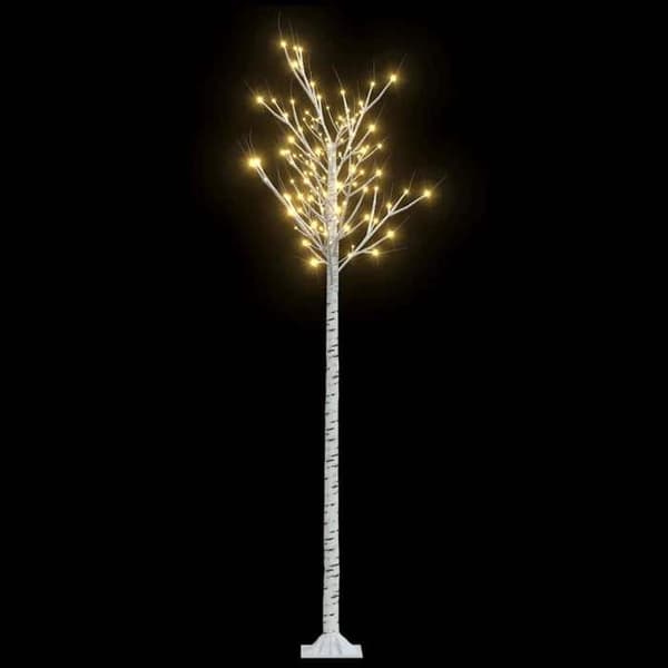 Maison Exclusive - Julgran 200 LED varm vit Pil 2,2 m In/Ut Vit varm