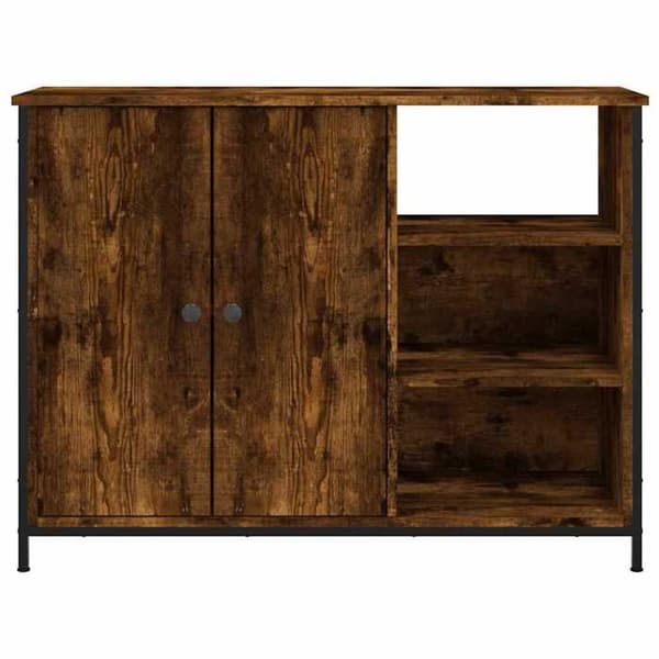 Maison Exclusive - Buffet i røgfyldt eg 100x33x75 cm i ingeniørtræ