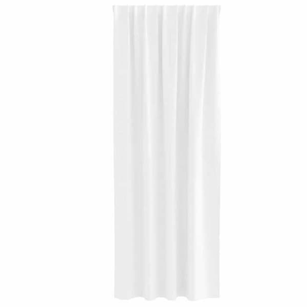 Maison Exclusive - Mörkläggande gardiner med ringar 2 st Vit ljus Polyester