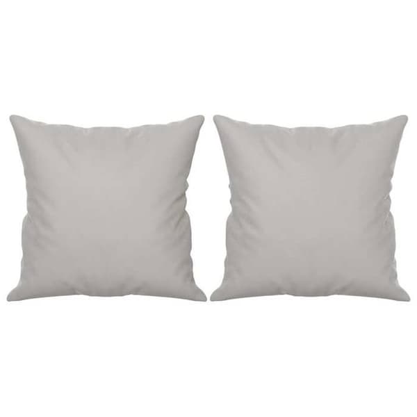 Maison Exclusive - Koristepillowit 2 kpl Vaaleanharmaa Mikrofiilikangas Ljusgrått
