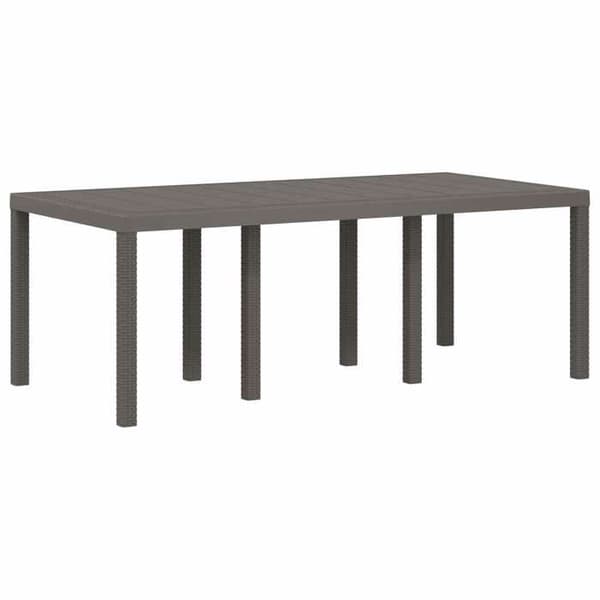 Trädgårdsmöbelset - EXKLUSIVT HUS - 7 delar PP - UV-beständig polypropen - Skumkuddar - Fällbara ryggstöd