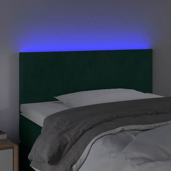 Maison Exclusive - LED-pääty vihreä 100x5x78/88 cm sametti mörkgrön