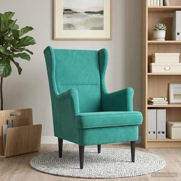 Maison Exclusive - Turkos Sammet Fåtölj