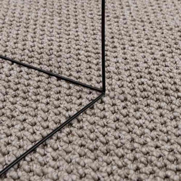 Inomhusmatta - EXKLUSIVT HEM - LUGO - Taupe - 200 x 200 cm - Polyester Mol