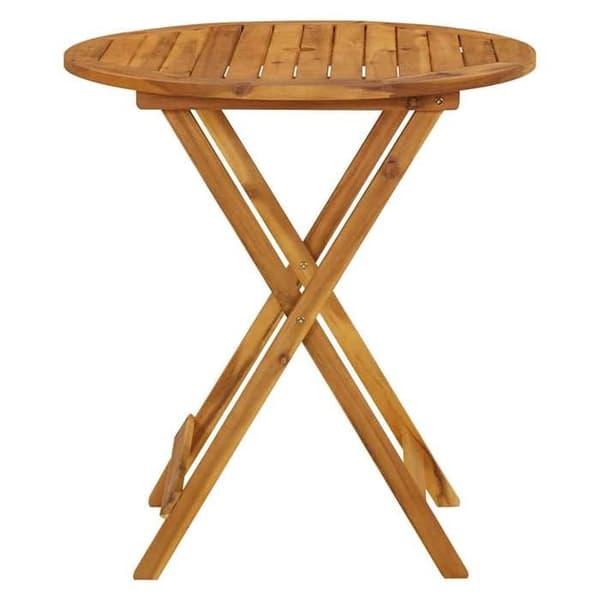 Maison Exclusive - Fällbord för trädgård 70 cm i solid akaciaträ