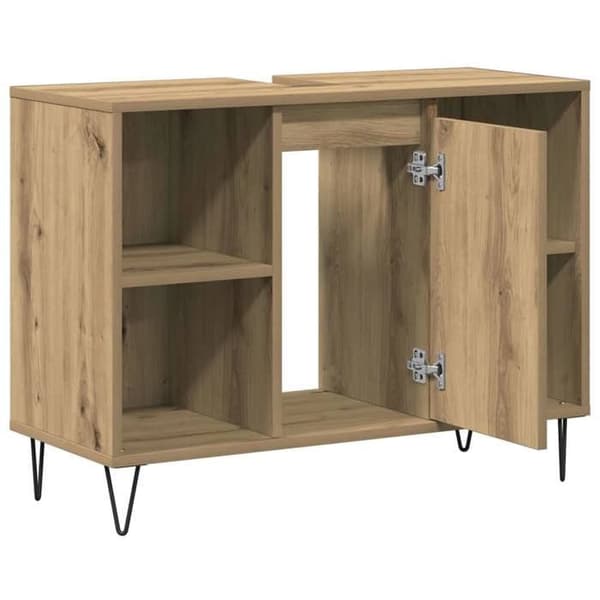 Maison Exclusive - Badeværelsesskab i håndlavet eg 80 x 33 x 60 cm