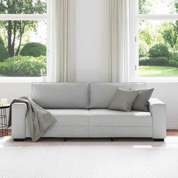 Maison Exclusive - 3-paikkainen sohva Harmaa pilvi 220x77x82 cm kangas