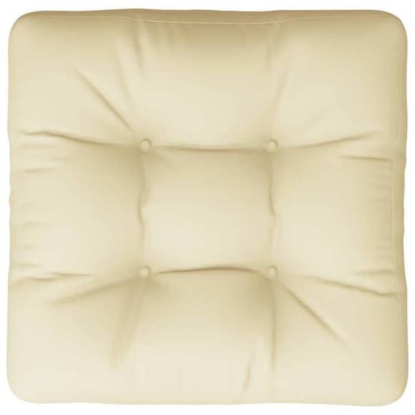 Maison Exclusive - Kermanvärinen patja 60x60x12 cm kangas Grädde