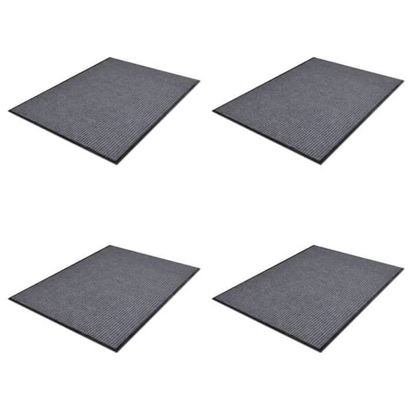 Dörrmatta - Exklusivt Hem - Grå - 90 x 60 cm - 4-pack halkfria Grå
