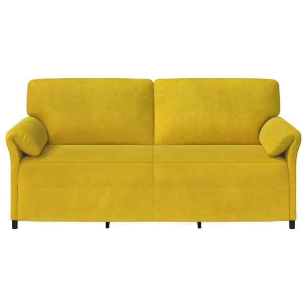 Maison Exclusive - Sofa 3 pladser Gul 198 x 83 x 95 cm Velour