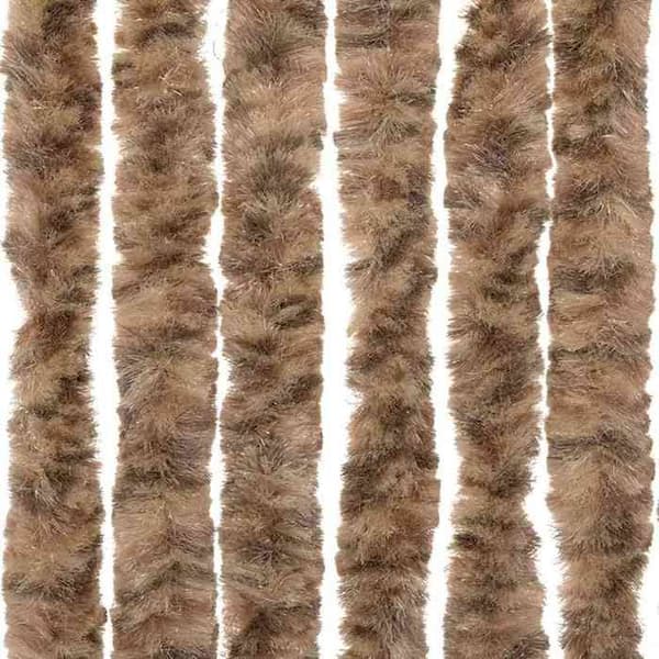 Maison Exclusive - Beige ja tummanruskea hyttysverkko 90x220 cm chenille
