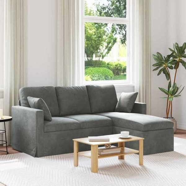 Maison Exclusive - Mørkegrå Sofa 178 x 134 x 80 cm Velour