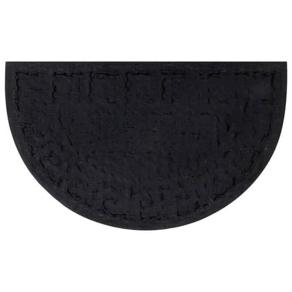 Maison Exclusive - Halvmåne dørmåtte 45x75 cm gummi og kokosfiber