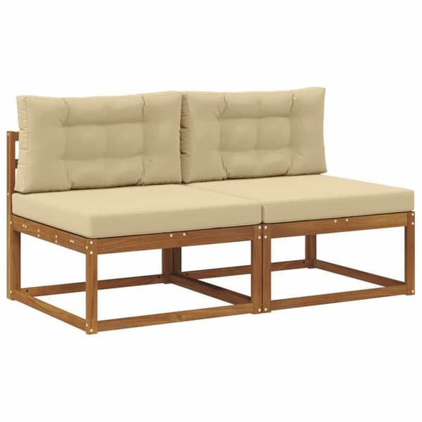 Maison Exclusive - Sofa til udendørs brug med 2-delt naturpude