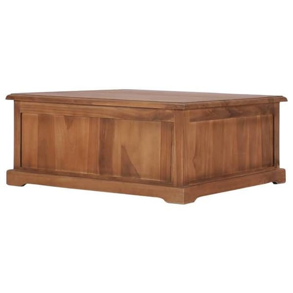 Maison Exclusive - Sofabord 68x68x30 cm Solid teaktræ Teckmassiv (färgvariationer och ådr