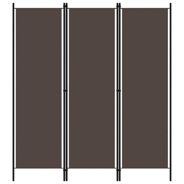 Maison Exclusive - Skillevæg 3 paneler Brun 150x180 cm