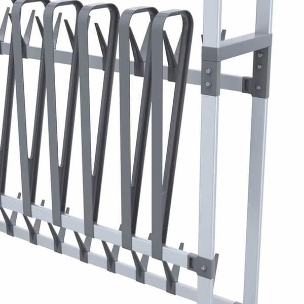 Maison Exclusive - Kenkäkaappi pyörillä Hopea 89x27x120 cm Silver