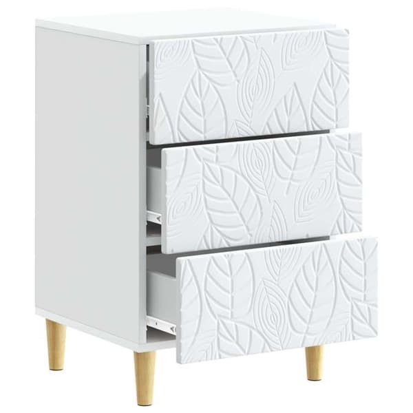 Natskab - EKSKLUSIV HUS - 43 x 39,5 x 66,5 cm - Hvid - Ingeniørtræ - Eucalyptus ben Vit