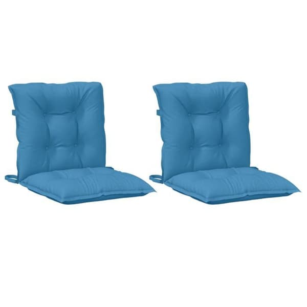 Stolpude - MAISON EXCLUSIVE - Blandet blå - Sæt af 2 - UV-resistent polyester - Anti-glid PP polstring Blandat blått