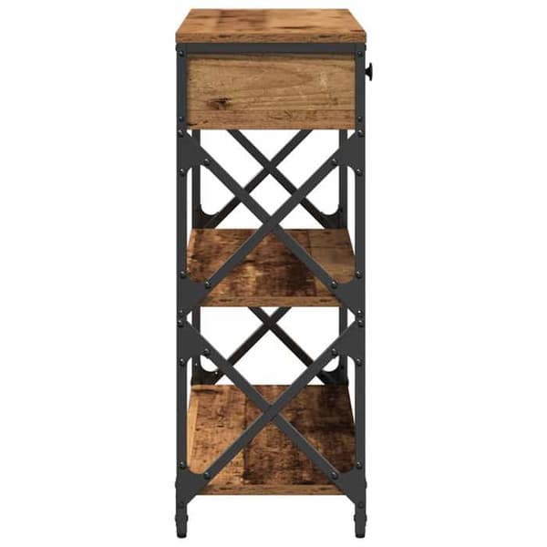 Maison Exclusive - Konsolbord i gammalt trä 75 x 28 x 75 cm Rustik trä