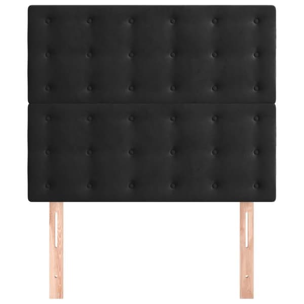 Maison Exclusive - Sort Hovedgærde 80x5x118/128 cm Velour Svart